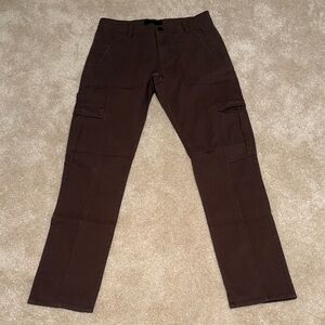 J Brand Men's Dark Brown Cargo Pants. 33W. New Unworn Condition.